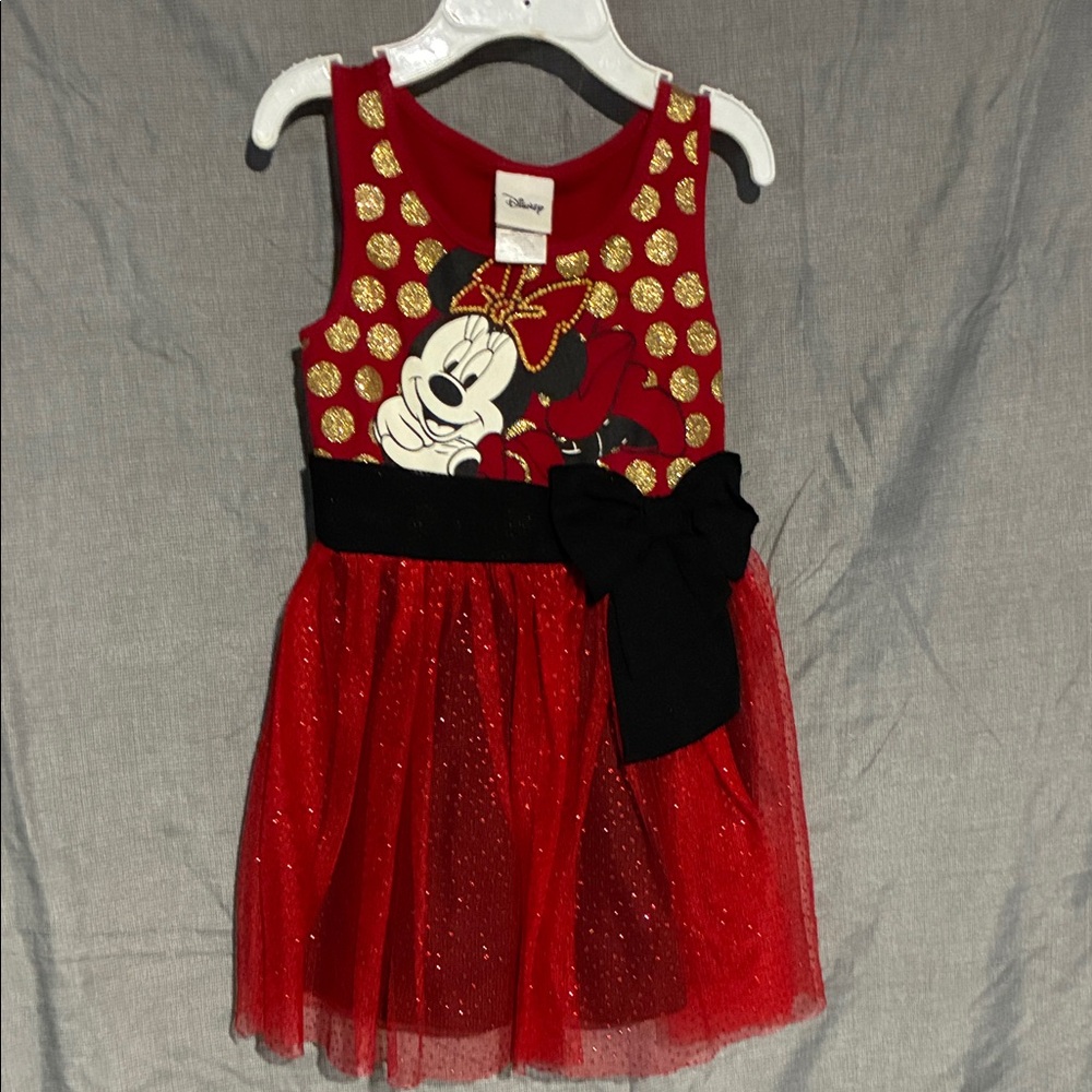Disney Red and Gold Minnie Mouse Dress